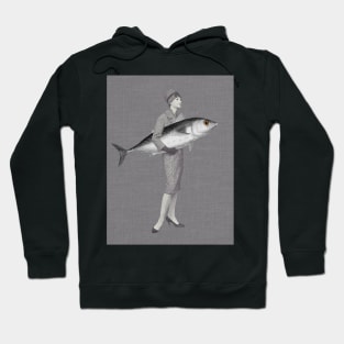 Big Catch - Surreal/Collage Art Hoodie